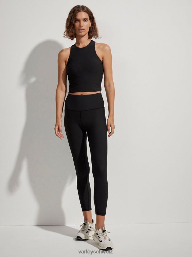Bekleidung Schwarz Frauen Varley „Let’s Move“-Leggings mit hohem Rippenmuster, 25 Zoll 8J4JZN344