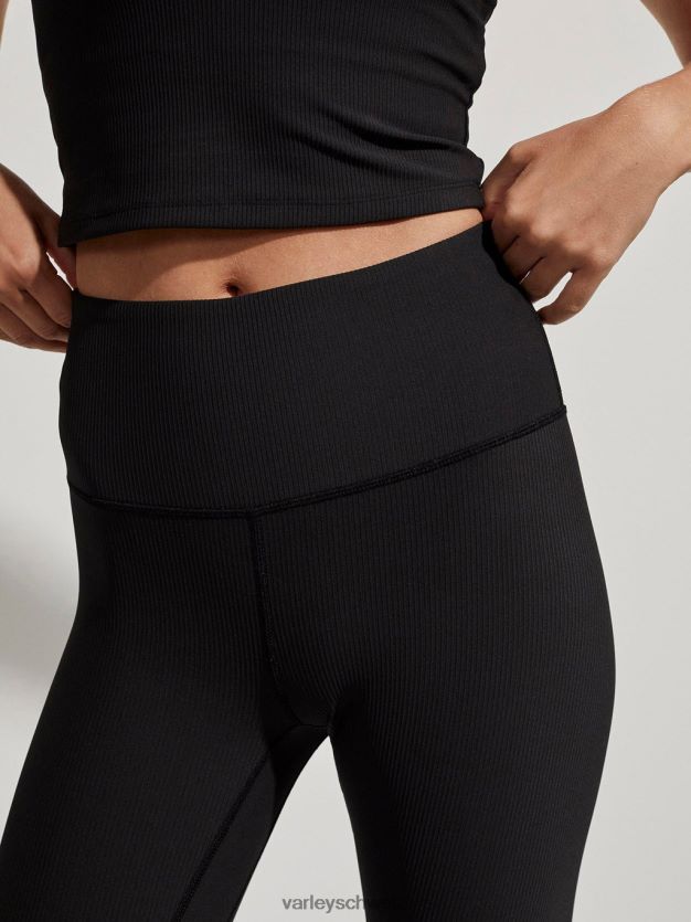 Bekleidung Schwarz Frauen Varley „Let’s Move“-Leggings mit hohem Rippenmuster, 25 Zoll 8J4JZN344