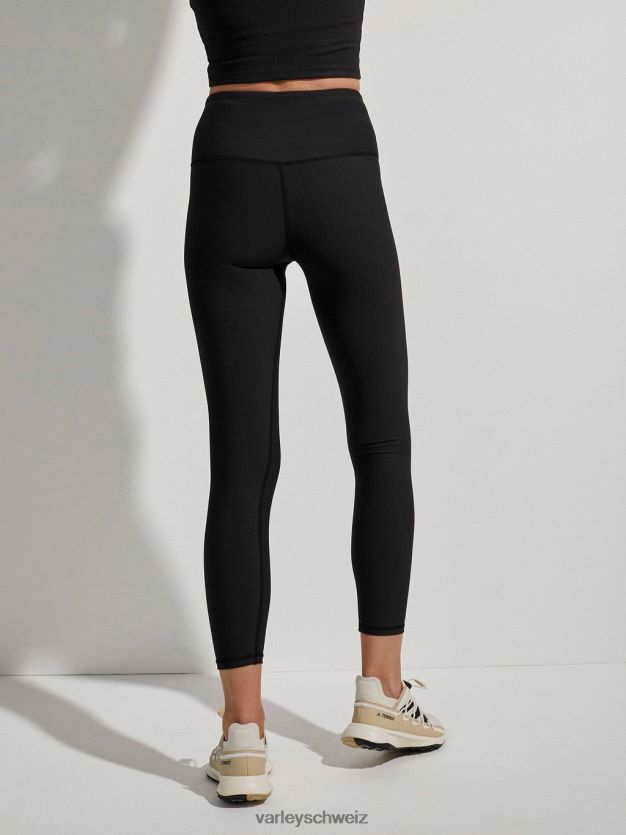 Bekleidung Schwarz Frauen Varley „Let’s Move“-Leggings mit hohem Rippenmuster, 25 Zoll 8J4JZN344