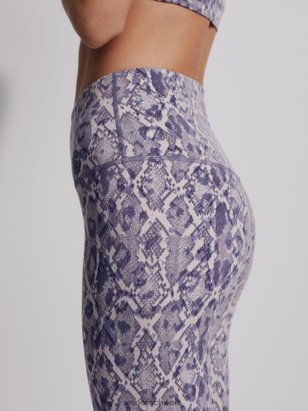 Bekleidung blaue Spitzenschlange Frauen Varley „Let\'s Move“-Leggings mit hoher Tasche, 25 Zoll 8J4JZN328