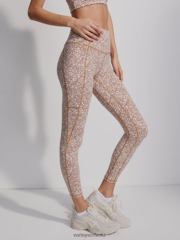 Bekleidung mikroblumig Frauen Varley „Let\'s Move“-Leggings mit hoher Tasche, 25 Zoll 8J4JZN271