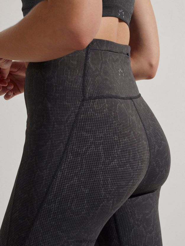 Bekleidung schwarze Gitterschlange Frauen Varley Let\'s Go Night Laufleggings 25\" 8J4JZN347