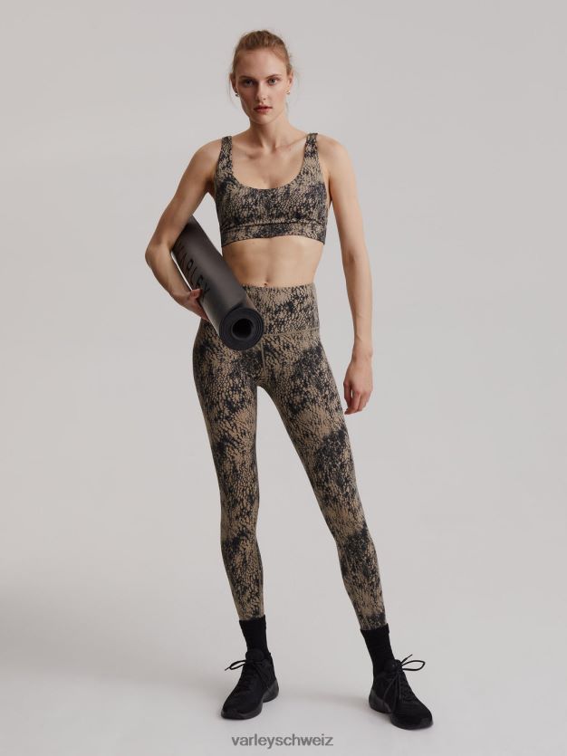 Bekleidung weicher taupefarbener Aligator Frauen Varley „Let\'s Move“-Leggings mit hoher Tasche, 25 Zoll 8J4JZN327