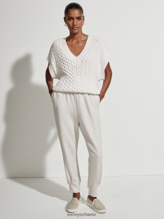 Bekleidung Elfenbeinmergel Frauen Varley Hyde entspannte Jogginghose mit Bündchen 8J4JZN336