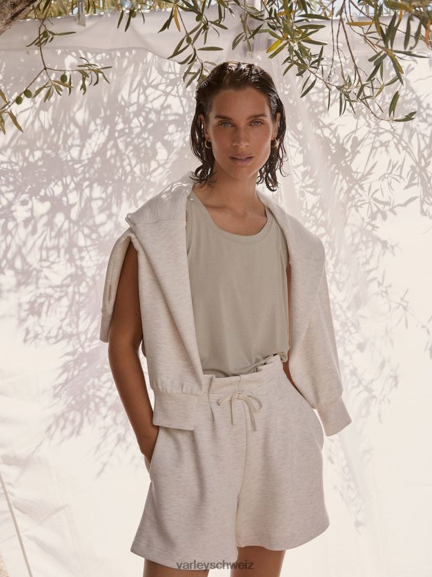 Bekleidung Elfenbeinmergel Frauen Varley Claude High-Rise Short 4,5\" 8J4JZN333