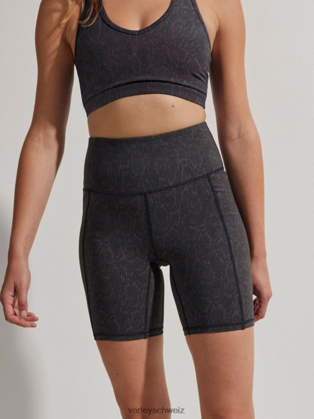 Bekleidung schwarze Gitterschlange Frauen Varley Lass uns gehen, Taschenshorts 7\" 8J4JZN314