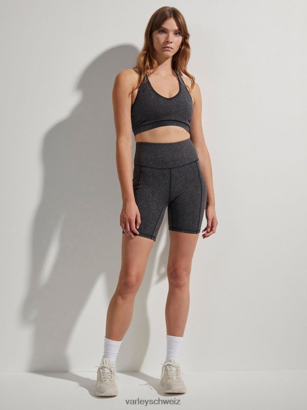 Bekleidung schwarze Gitterschlange Frauen Varley Lass uns gehen, Taschenshorts 7\" 8J4JZN314