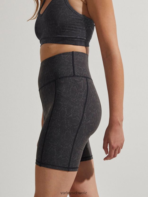 Bekleidung schwarze Gitterschlange Frauen Varley Lass uns gehen, Taschenshorts 7\" 8J4JZN314