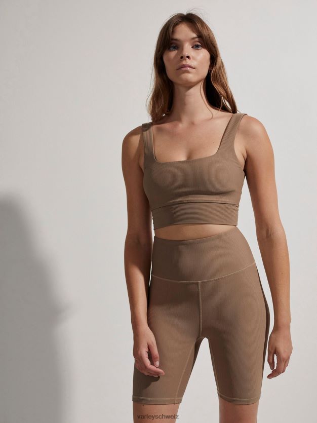 Bekleidung taupefarbener Stein Frauen Varley Lass uns die Rippe kurz um 7" verschieben 8J4JZN342