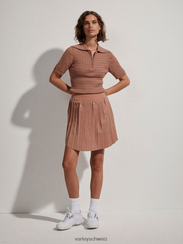 Bekleidung Mokka-Mousse Frauen Varley Newman High-Rise-Skort 8J4JZN356