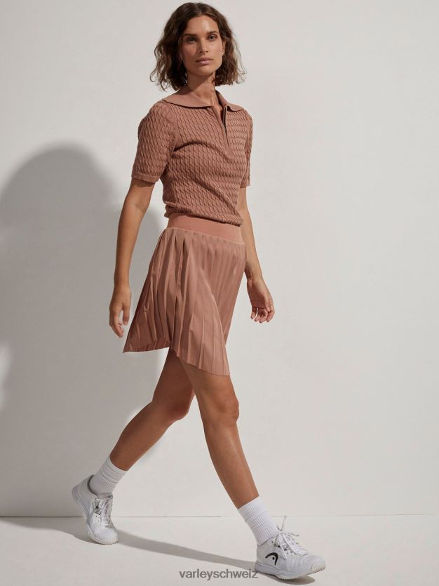 Bekleidung Mokka-Mousse Frauen Varley Newman High-Rise-Skort 8J4JZN356