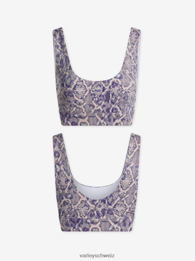 Bekleidung blaue Spitzenschlange Frauen Varley Lass uns Severn BH bewegen 8J4JZN54