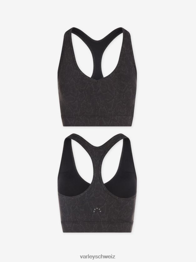 Bekleidung schwarze Gitterschlange Frauen Varley Lass uns in den Park gehen, BH 8J4JZN129