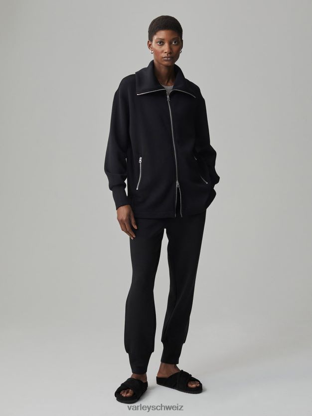 Bekleidung Schwarz Frauen Varley Adair-Jacke mit durchgehendem Reißverschluss 8J4JZN111