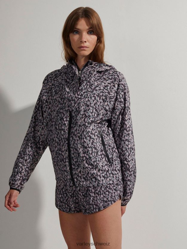 Bekleidung dunkles Bewegungsblütenblatt Frauen Varley Terrassen-Laufjacke mit Aufdruck 8J4JZN412