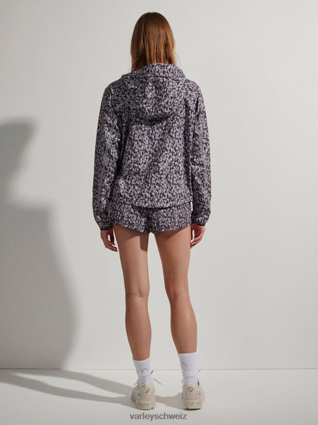 Bekleidung dunkles Bewegungsblütenblatt Frauen Varley Terrassen-Laufjacke mit Aufdruck 8J4JZN412