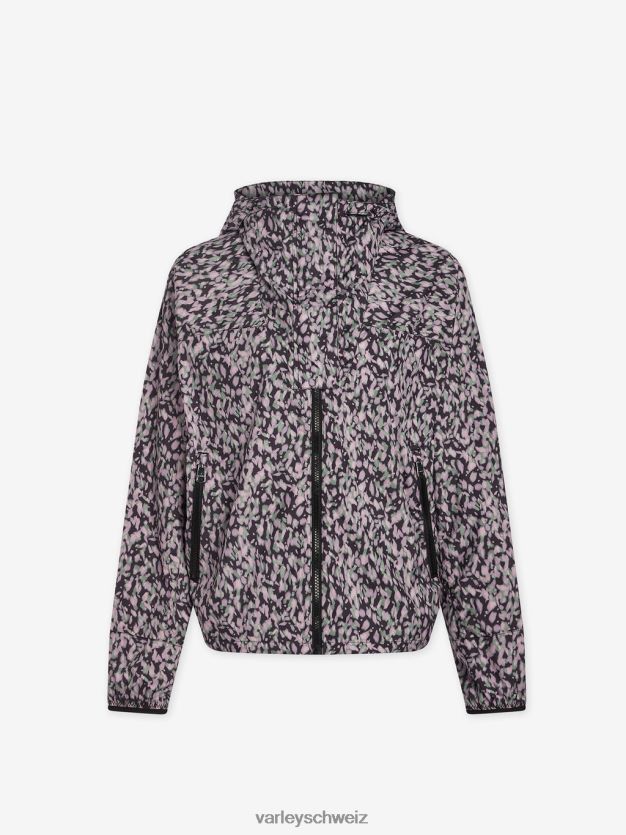 Bekleidung dunkles Bewegungsblütenblatt Frauen Varley Terrassen-Laufjacke mit Aufdruck 8J4JZN412
