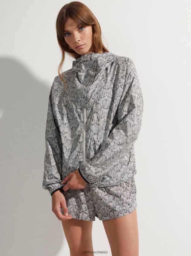 Bekleidung gespiegelte Schlange Frauen Varley Terrassen-Laufjacke mit Aufdruck 8J4JZN413