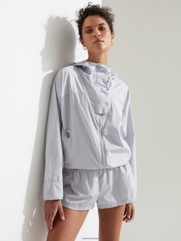Bekleidung metallisches Aschegrau Frauen Varley Windjacke für die Terrasse 8J4JZN478