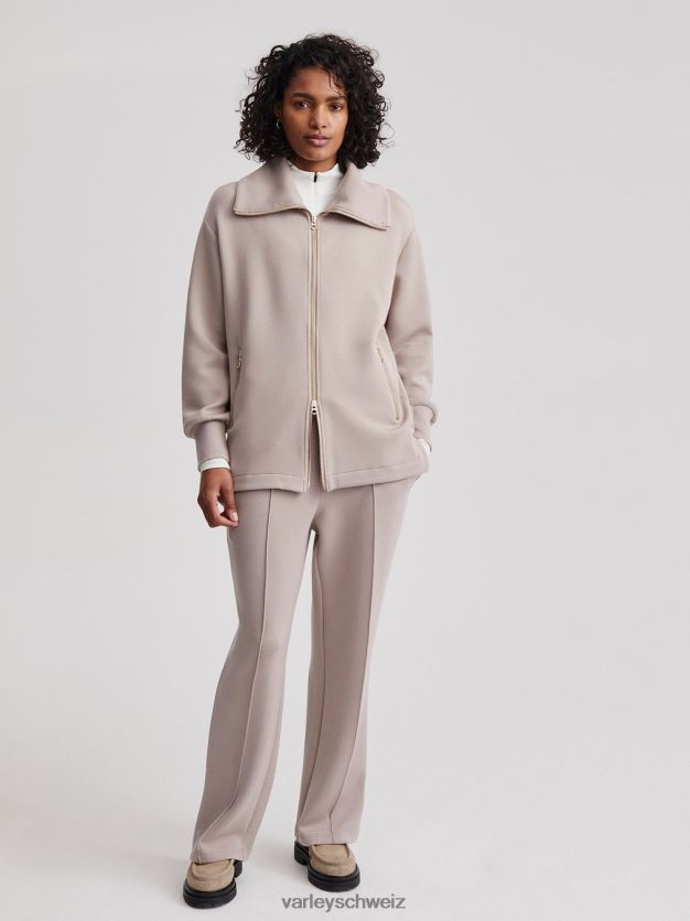 Bekleidung taupefarbener Ton Frauen Varley Adair-Jacke mit durchgehendem Reißverschluss 8J4JZN110