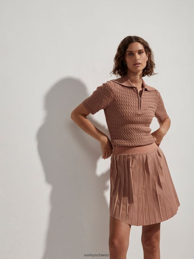 Bekleidung Mokka-Mousse Frauen Varley Lillian Off-Court-Polo 8J4JZN142