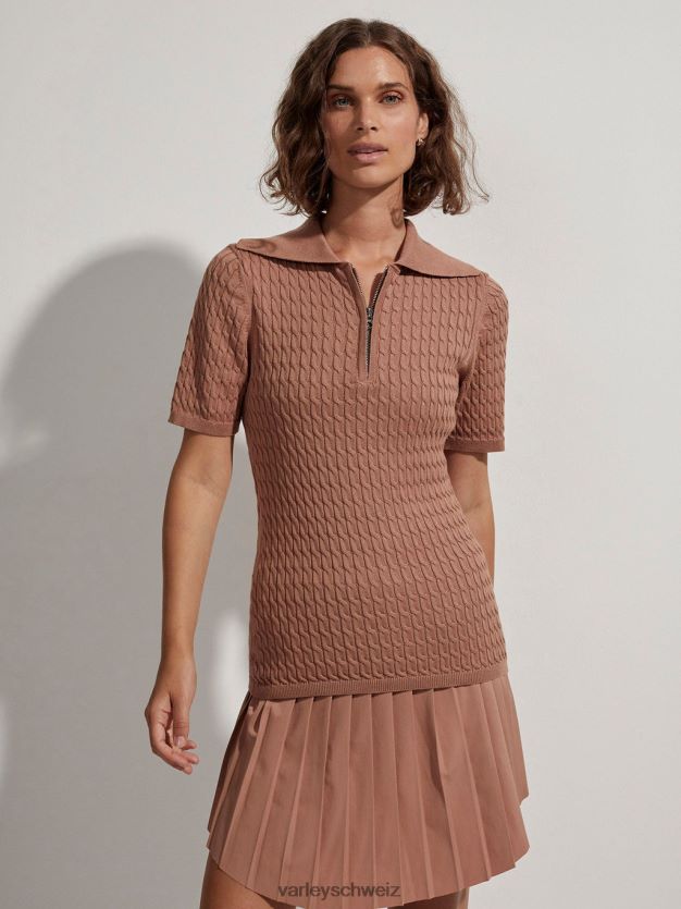 Bekleidung Mokka-Mousse Frauen Varley Lillian Off-Court-Polo 8J4JZN142