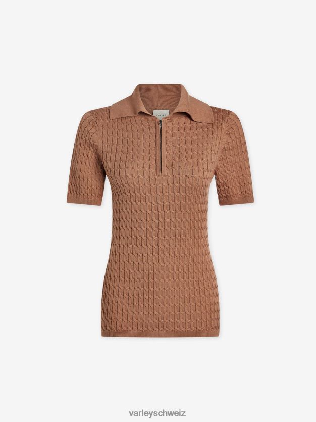 Bekleidung Mokka-Mousse Frauen Varley Lillian Off-Court-Polo 8J4JZN142