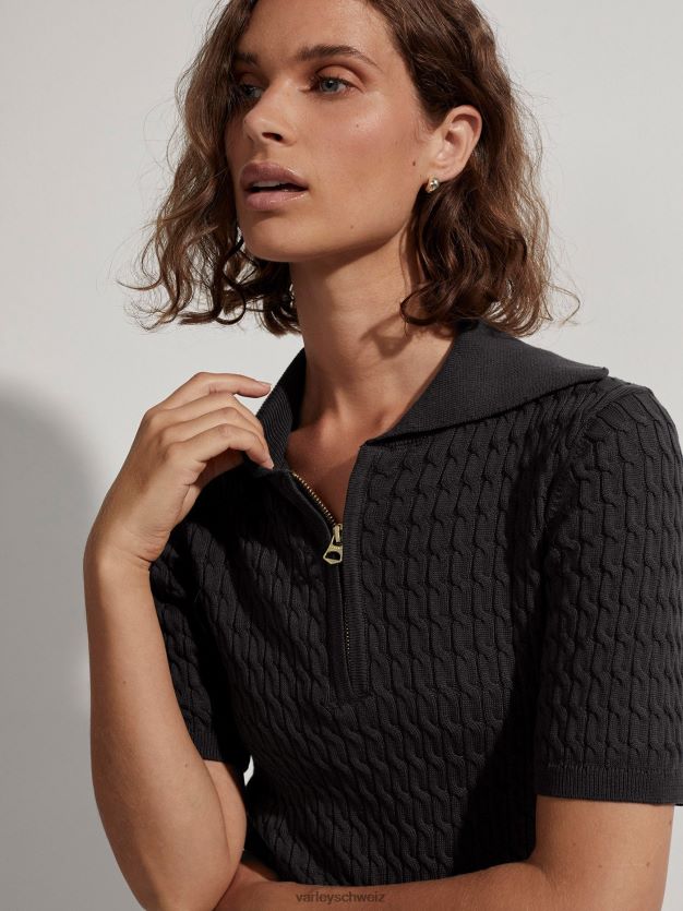 Bekleidung Schwarz Frauen Varley Lillian Off-Court-Polo 8J4JZN141