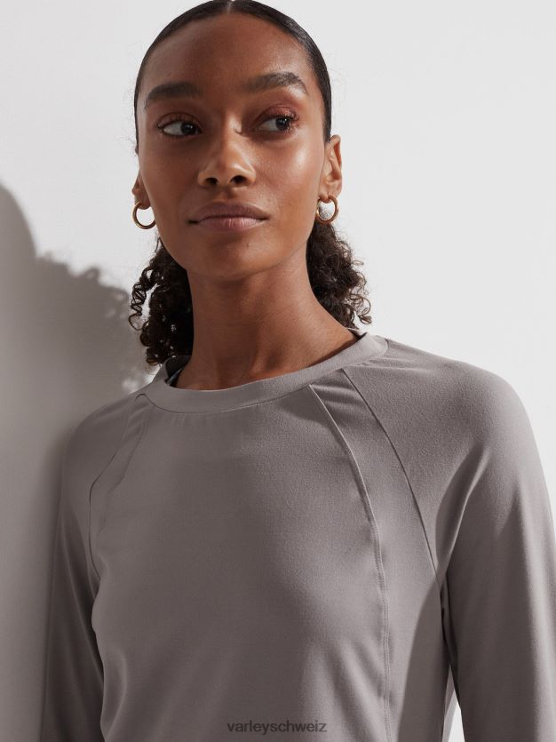 Bekleidung grauer Flanell Frauen Varley Bradford Active Top 8J4JZN243