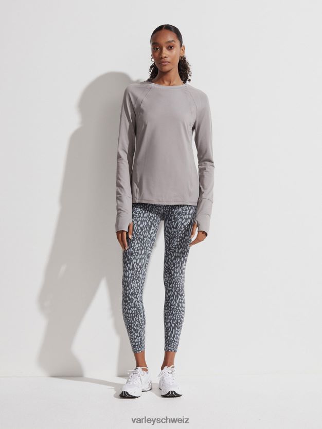 Bekleidung grauer Flanell Frauen Varley Bradford Active Top 8J4JZN243