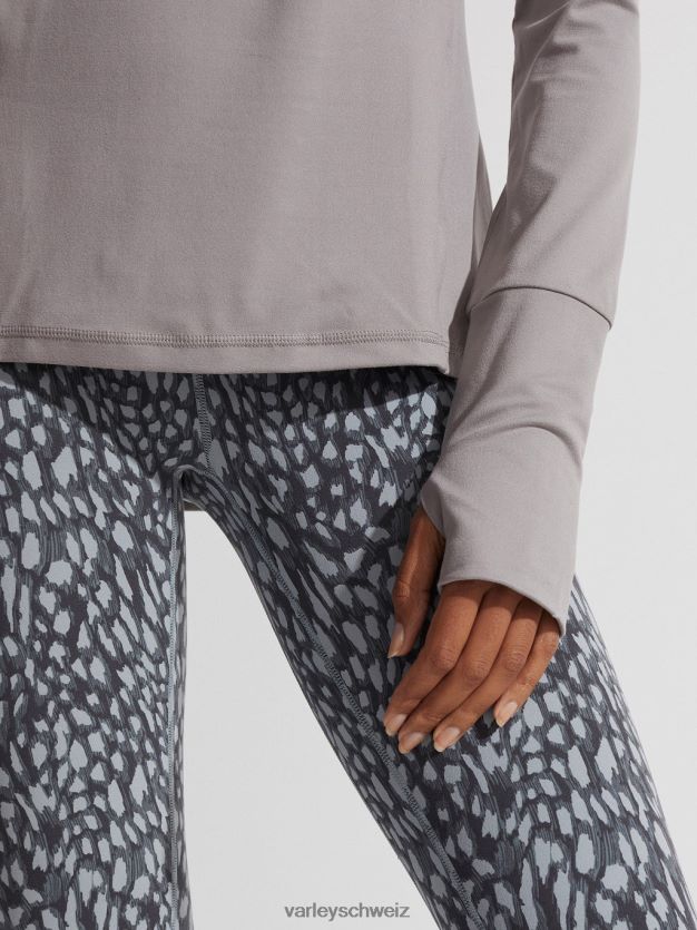 Bekleidung grauer Flanell Frauen Varley Bradford Active Top 8J4JZN243