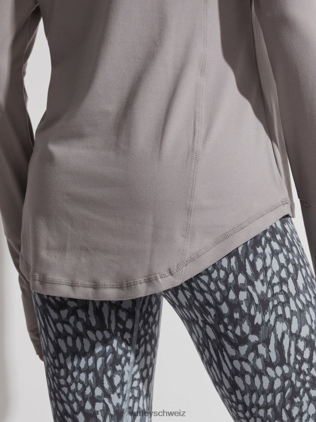 Bekleidung grauer Flanell Frauen Varley Bradford Active Top 8J4JZN243