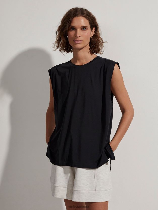 Bekleidung Schwarz Frauen Varley Calgary kastenförmiger Tank 8J4JZN115