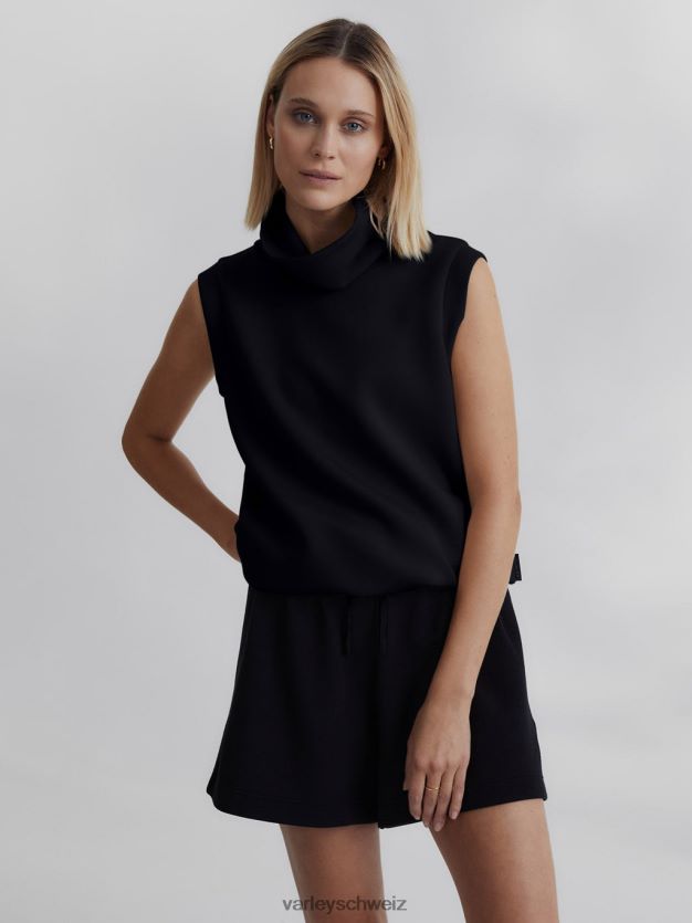 Bekleidung Schwarz Frauen Varley Leigh-Tanktop mit hohem Kragen 8J4JZN36