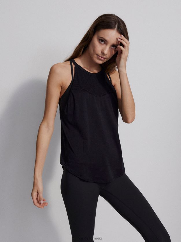 Bekleidung Schwarz Frauen Varley Monterey-Panzer 8J4JZN117