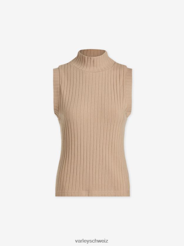 Bekleidung helles Taupe Frauen Varley Calder-Tanktop mit Stehkragen 8J4JZN80