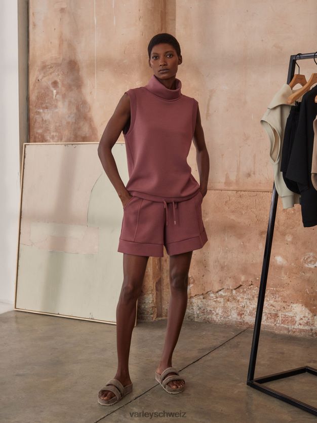 Bekleidung wilder Rhabarber Frauen Varley Leigh-Tanktop mit hohem Kragen 8J4JZN35