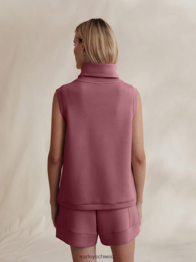 Bekleidung wilder Rhabarber Frauen Varley Leigh-Tanktop mit hohem Kragen 8J4JZN35