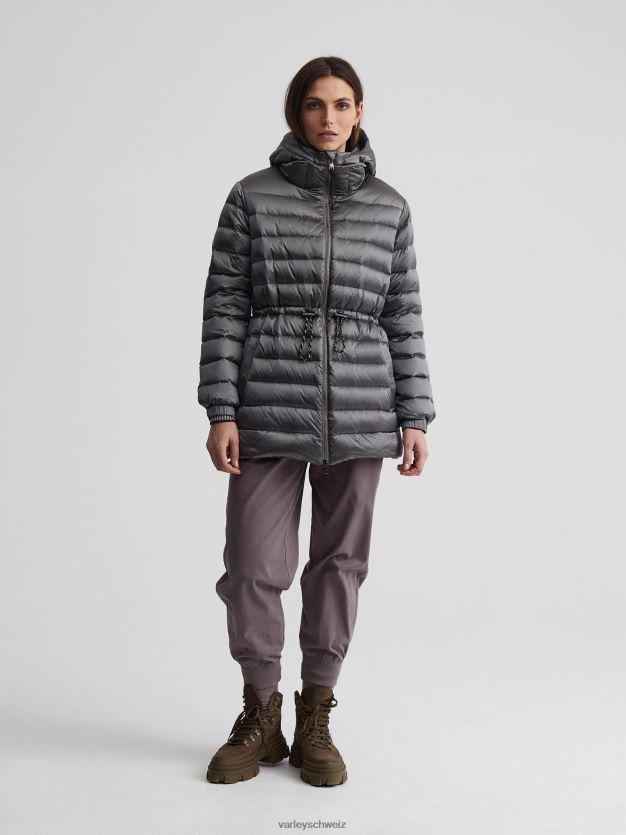 Bekleidung gebürstetes Silbermetallic Frauen Varley Gibson-Jacke 8J4JZN449