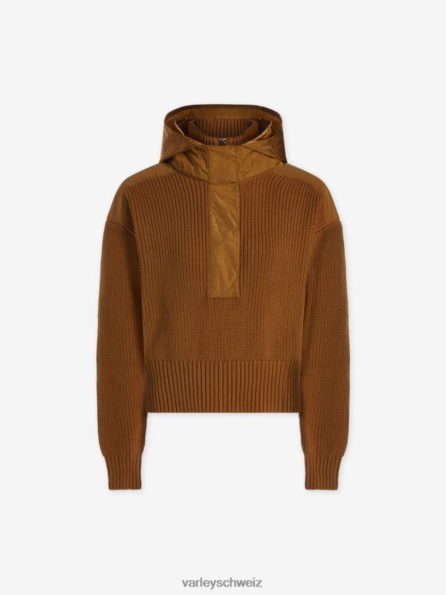 Bekleidung Karamell-Café-Mischung Frauen Varley Carter-Pullover mit halbem Reißverschluss 8J4JZN199