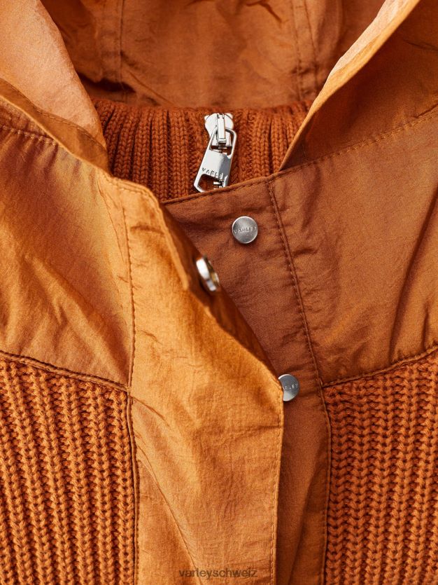 Bekleidung Karamell-Café-Mischung Frauen Varley Carter-Pullover mit halbem Reißverschluss 8J4JZN199