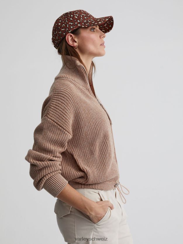 Bekleidung Pfifferling/Reiher-Sprenkelstrick Frauen Varley Anderson-Strickjacke mit durchgehendem Reißverschluss 8J4JZN205