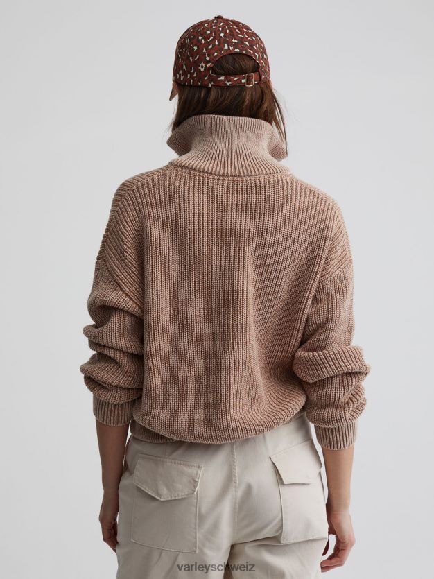 Bekleidung Pfifferling/Reiher-Sprenkelstrick Frauen Varley Anderson-Strickjacke mit durchgehendem Reißverschluss 8J4JZN205