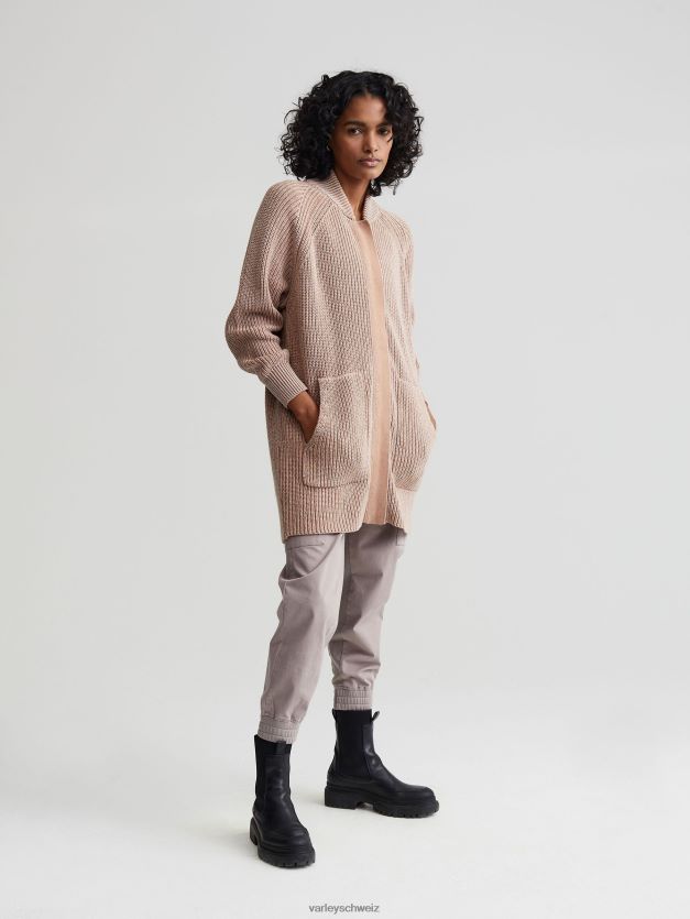 Bekleidung Pfifferling/Reiher-Sprenkelstrick Frauen Varley Maybelle-Strickjacke 8J4JZN208