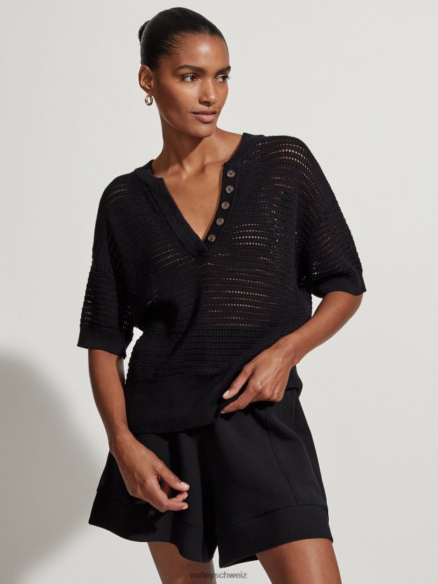 Bekleidung Schwarz Frauen Varley Callie-Strickoberteil 8J4JZN82