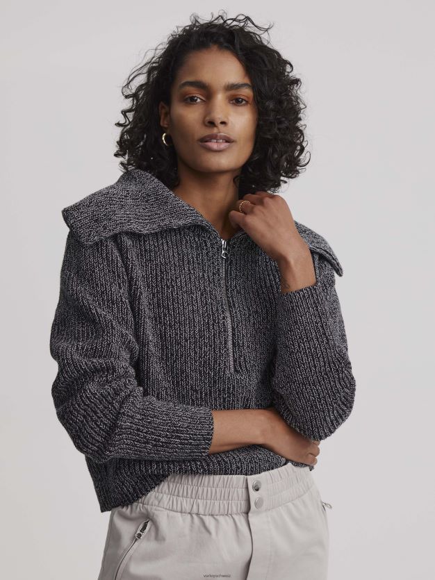 Bekleidung Schwarz Frauen Varley Elise-Pullover mit halbem Reißverschluss 8J4JZN198