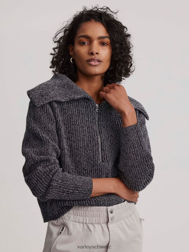 Bekleidung Schwarz Frauen Varley Elise-Pullover mit halbem Reißverschluss 8J4JZN198