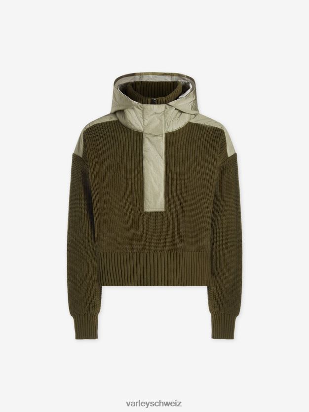 Bekleidung dunkle Olivenmischung Frauen Varley Carter-Pullover mit halbem Reißverschluss 8J4JZN200