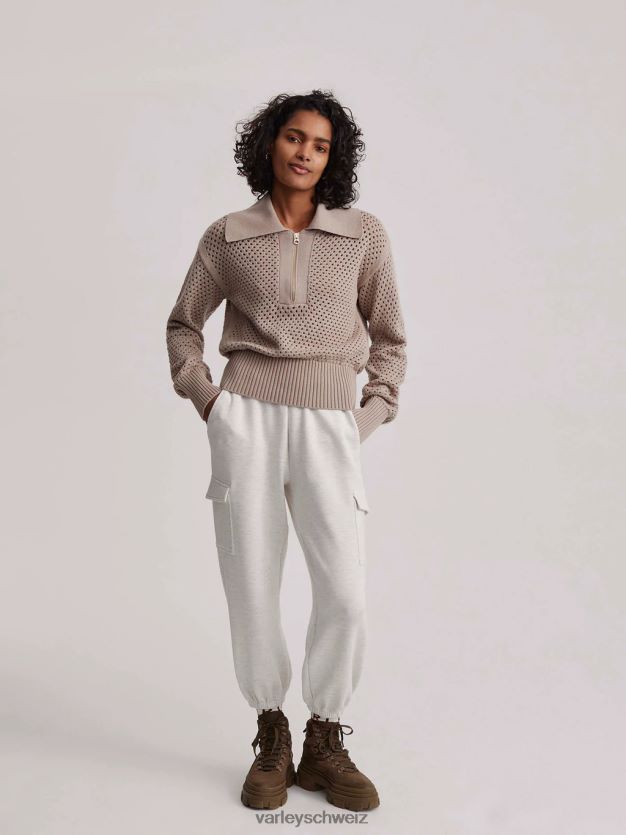 Bekleidung taupefarbener Ton Frauen Varley Lilien-Strickpolo 8J4JZN152