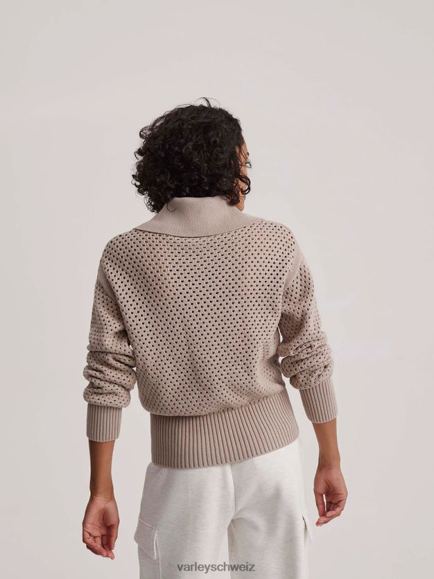 Bekleidung taupefarbener Ton Frauen Varley Lilien-Strickpolo 8J4JZN152